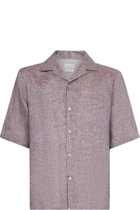 Brunello Cucinelli for Kids Brunello Cucinelli Short-sleeved Button-up Shirt