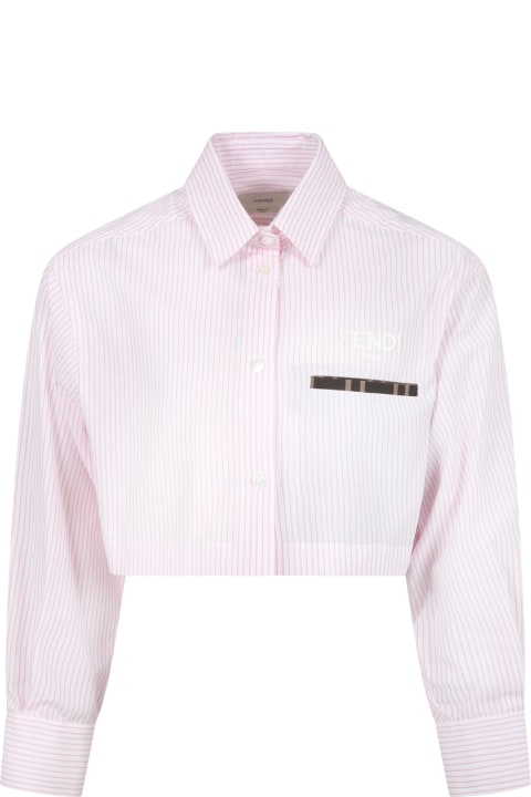 Fendi for Girls Fendi Pink Shirt For Girl With Logo