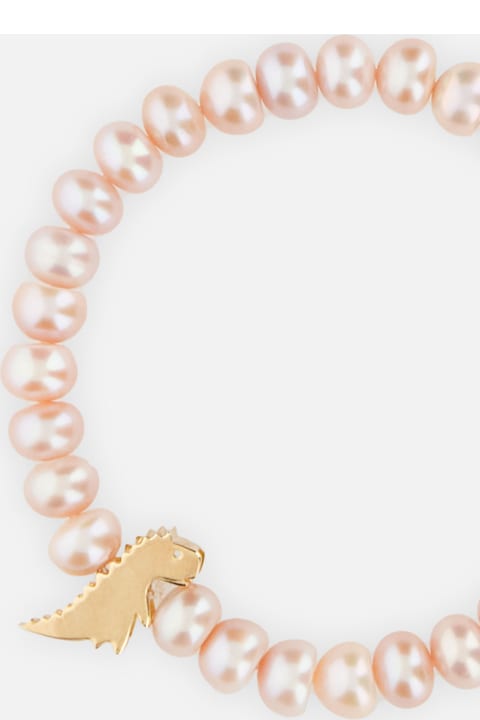 Aliita for Men Aliita Dino Bold Pink Pearl Bracelet