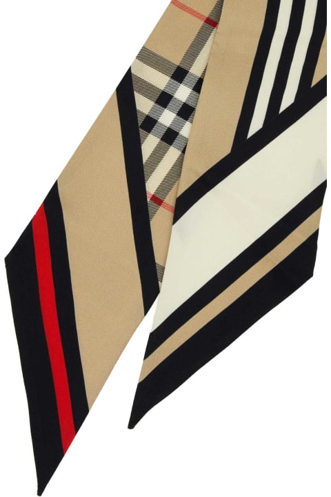 Scarves & Wraps for Women Burberry Embroidered Silk Foulard