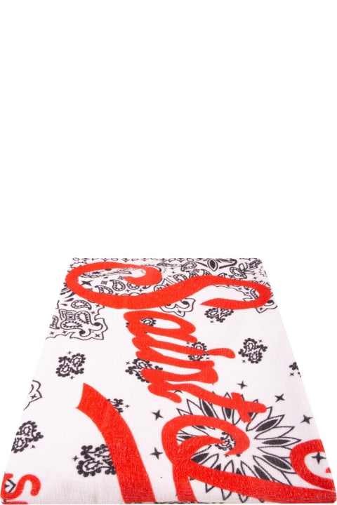 أدوات منزلية MC2 Saint Barth Soft Terry Beach Towel With White Bandanna Print