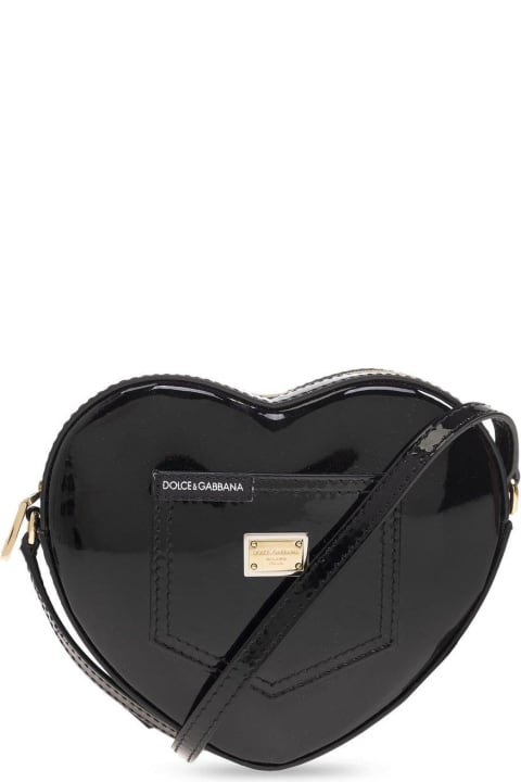 Dolce & Gabbana for Boys Dolce & Gabbana Heart Zipped Shoulder Bag
