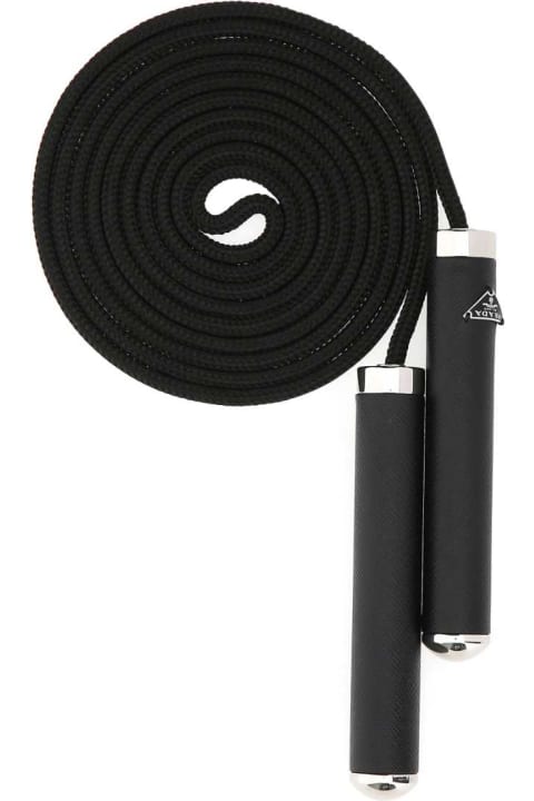 Prada Personal Accessories Prada Black Fabric Skipping Rope