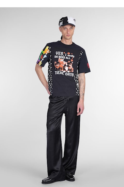 Marine Serre for Men Marine Serre T-shirt In Black Cotton