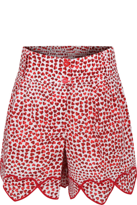 Stella McCartney Kids Kids Stella McCartney Kids Red Short For Girl With Hearts