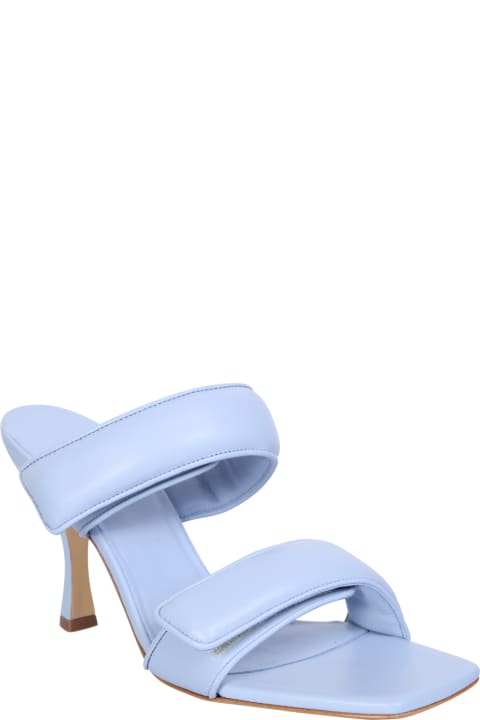 Homeware GIA BORGHINI High-heeled Straps Sandal Perni 03 Light Blue