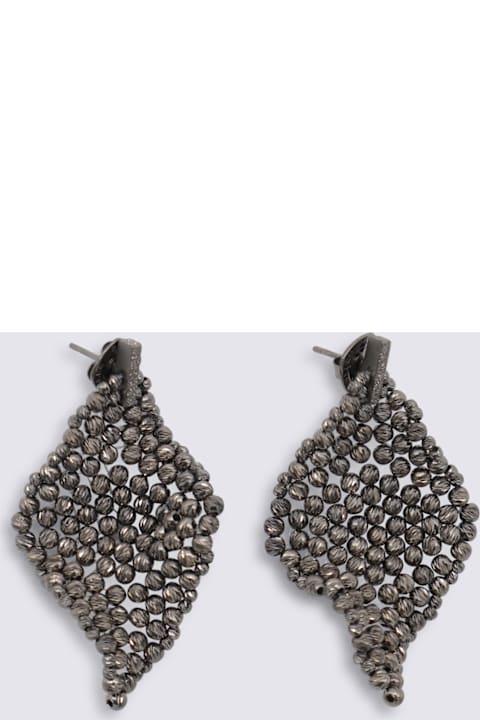 Brunello Cucinelli حُلي لـ السيدات Brunello Cucinelli Silver Brass Earrings