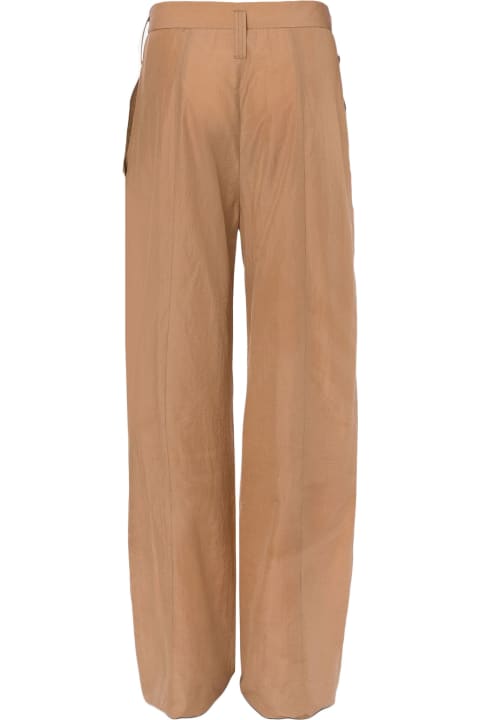 Pants & Shorts for Women Philosophy di Lorenzo Serafini Beige Cotton Blend Trousers