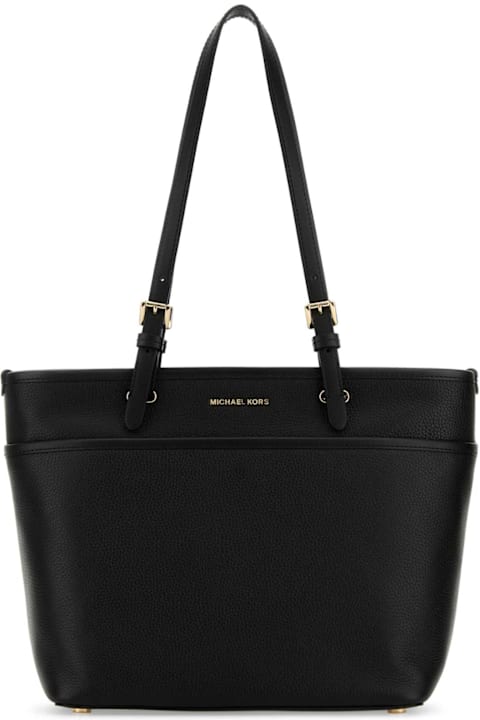 Michael Kors for Women Michael Kors Black Leather Winston Shopping Bag