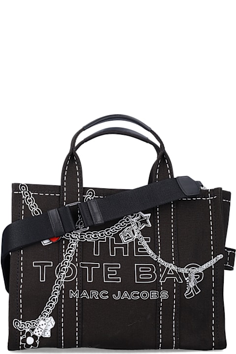 Homeware Marc Jacobs Marc Jacobs The Trompe L Oeil Charm Medium Tote Bag