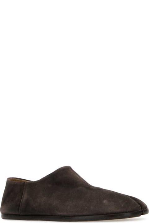 Maison Margiela Boots for Men Maison Margiela Brown Suede Tabi Loafers