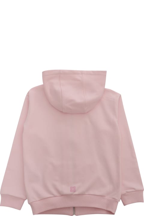 ガールズ Givenchyのニットウェア＆スウェットシャツ Givenchy Pink Hooded With Logo