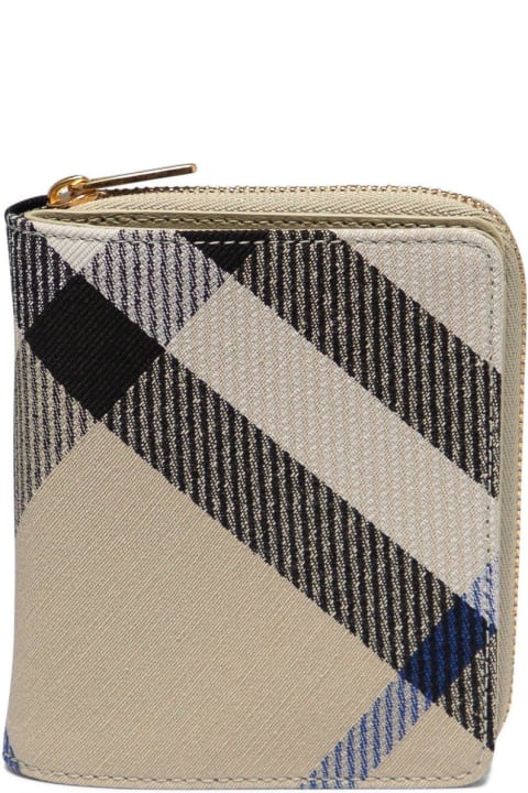 Burberry Accessories for Women Burberry Checkered Zip-around Wallet