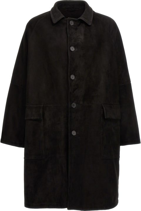 Salvatore Santoro Coats & Jackets for Men Salvatore Santoro Suede Coat