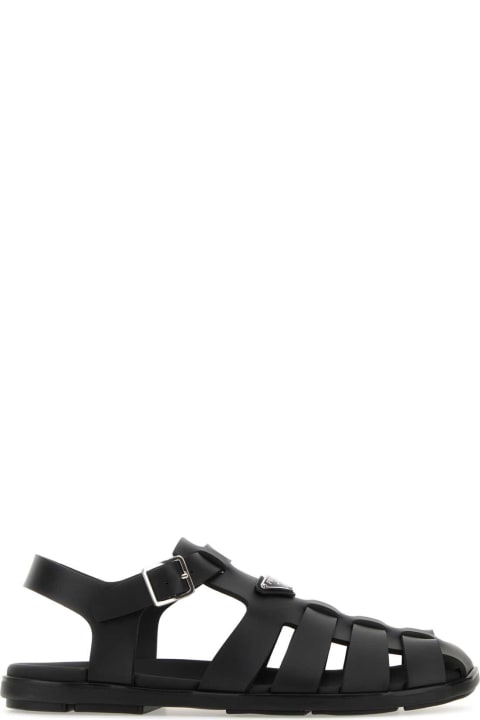 Other Shoes for Men Prada Black Rubber Sandals