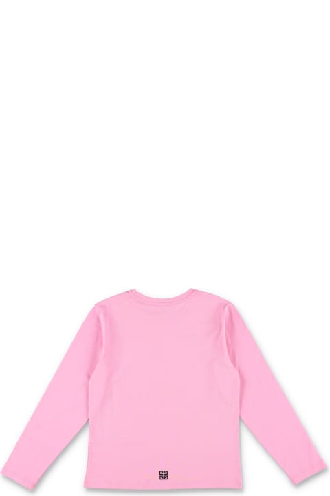 Givenchy لـ بنات Givenchy Kid - Long Sleeves Logo T-shirt