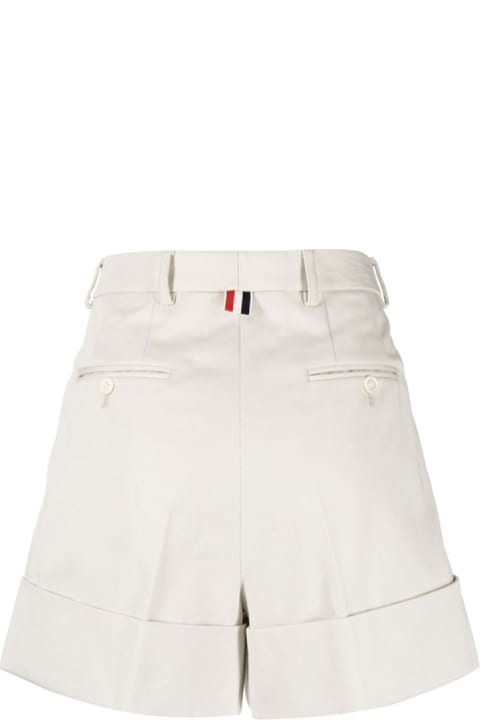 Thom Browne for Women Thom Browne White Cotton Shorts