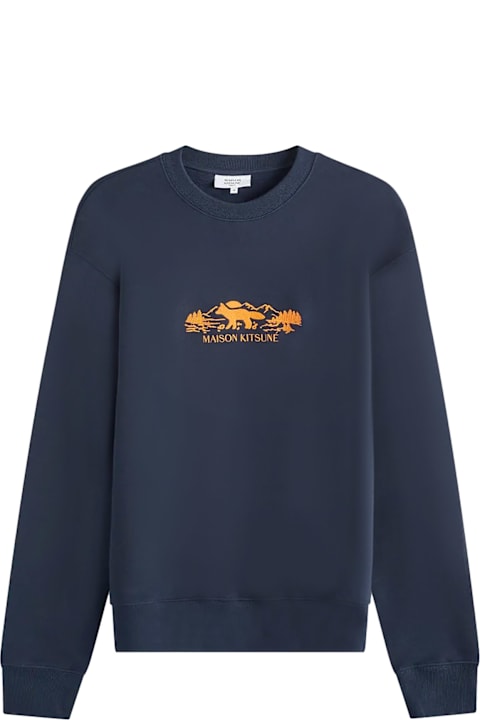 أدوات منزلية Maison Kitsuné Cotton Sweatshirt With Embroidered Logo On The Front
