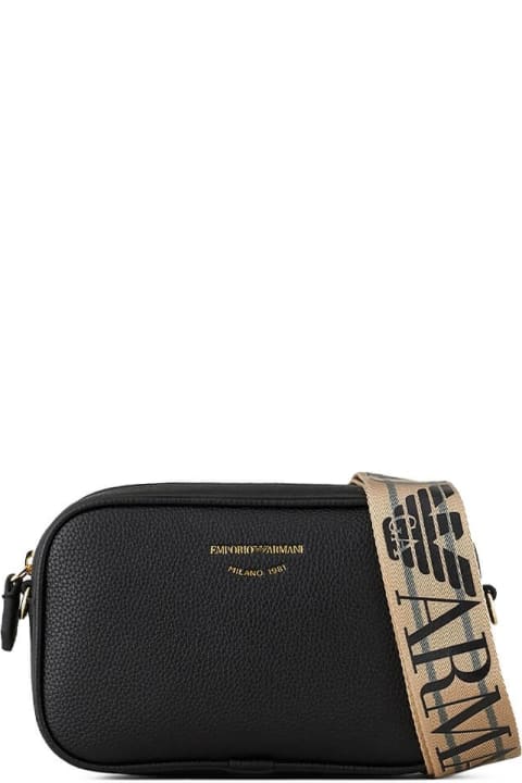 Emporio Armani Shoulder Bags for Women Emporio Armani Black Camera Bag