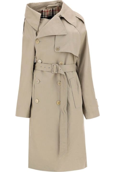 Coats & Jackets for Women Balenciaga Oneshoulder Trench Coat