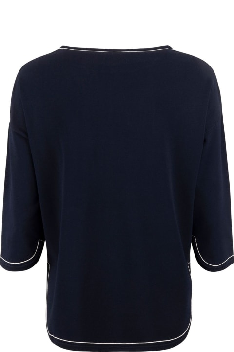Kangra Sweaters for Women Kangra Light Blue Viscose Sweater