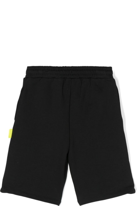Bottoms for Boys Barrow Black Shorts With Logo And Graphics