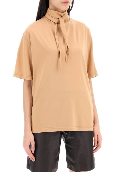 Quiet Luxury for Women Lemaire High Neck Short Sleeved T-shirt