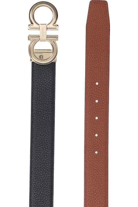 Ferragamo Belts for Men Ferragamo "gancini" Reversible Belt