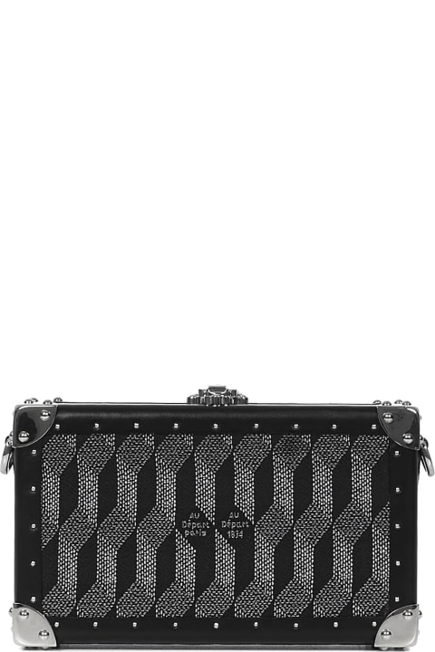 AU Depart Black Nano Trunk Clutch Bag