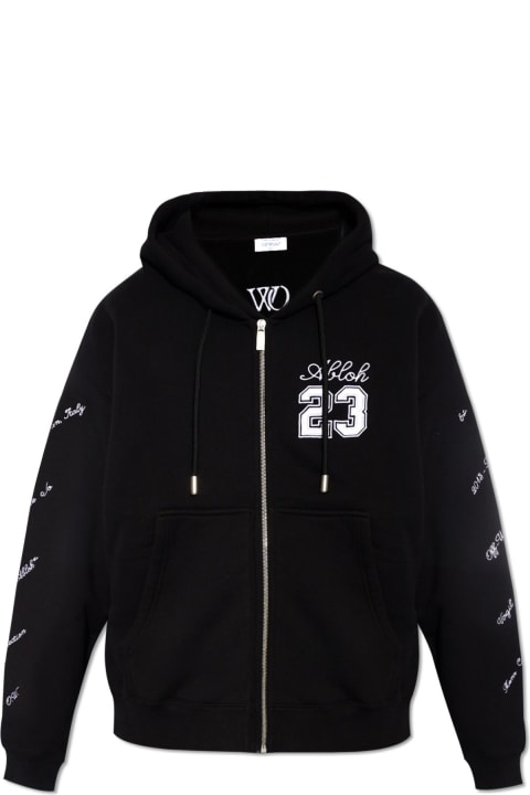 Off-White Sale for Men Off-White Zip Hoodie With Logo 23