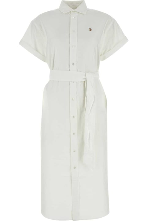 Fashion for Women Polo Ralph Lauren White Oxford Shirt Dress