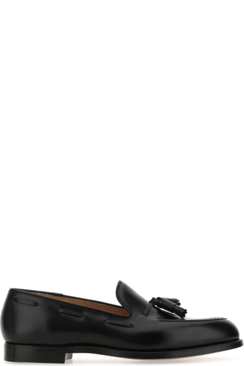 Crockett & Jones Shoes for Men Crockett & Jones Black Leather Cavendish 2 Loafers
