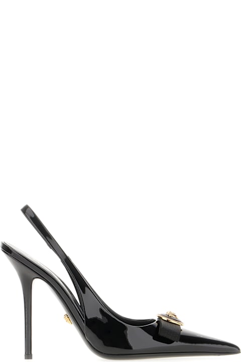 Versace Sale for Women Versace Black Leather Pumps