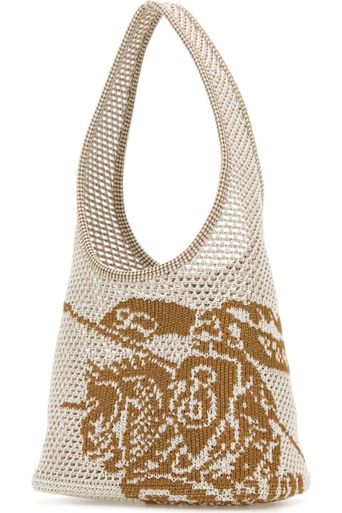 أدوات منزلية Burberry White Crochet Shoulder Bag