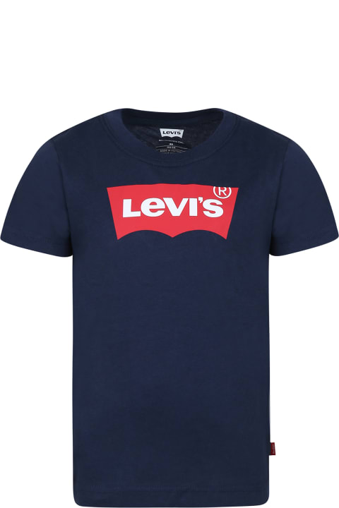 Fashion for Kids Levi's Blue T-shirt For Kids With Logo