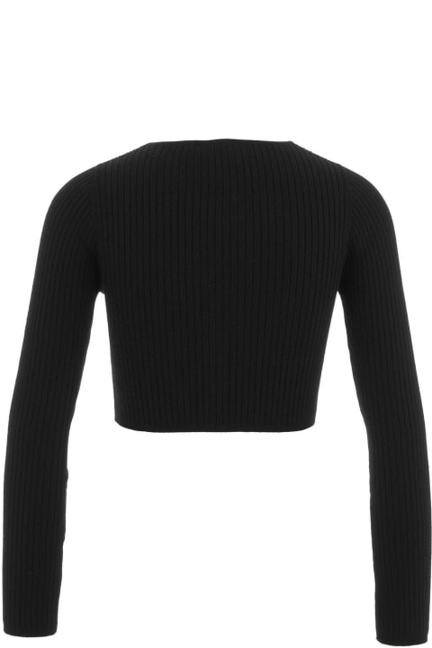 Pinko Sweaters for Women Pinko Cut-out Detail Cropped Top