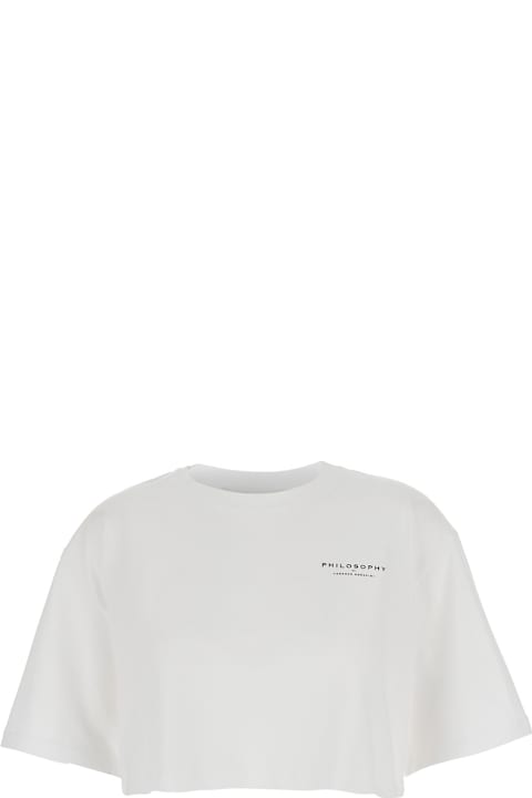 Homeware Philosophy di Lorenzo Serafini White Cropped T-shirt