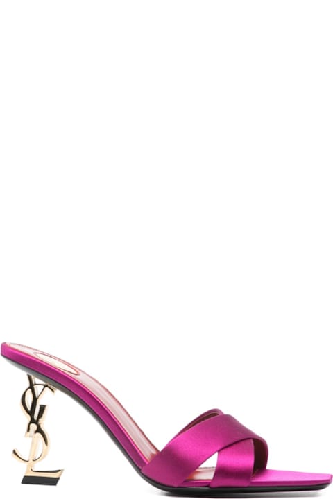 Saint Laurent Opyum Satin Sandals