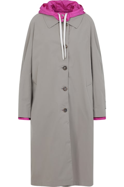 Miu Miu Coats & Jackets for Women Miu Miu Cappuccino Cotton Blend Reversible Overcoat