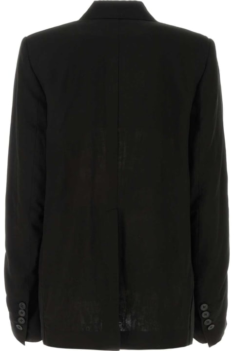 Ann Demeulemeester Coats & Jackets for Women Ann Demeulemeester Black Cotton Renske Blazer