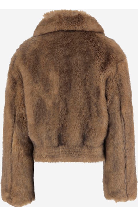 STAND STUDIO Lena Synthetic Fur Jacket