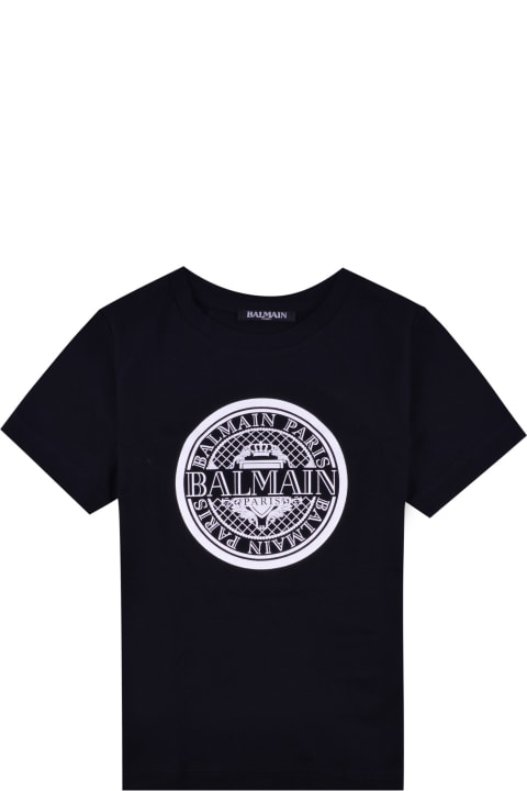 Balmain for Girls Balmain Cotton Jersey T-shirt