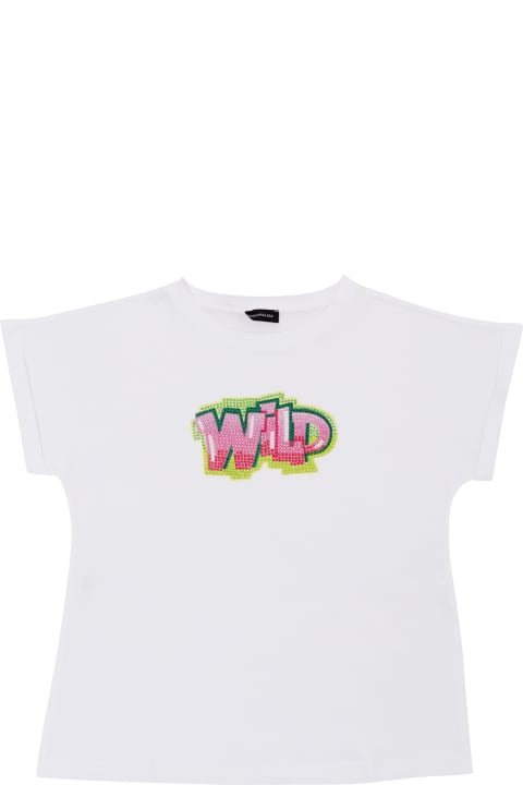 Homeware Monnalisa Girl's T-shirt With Rhinestones