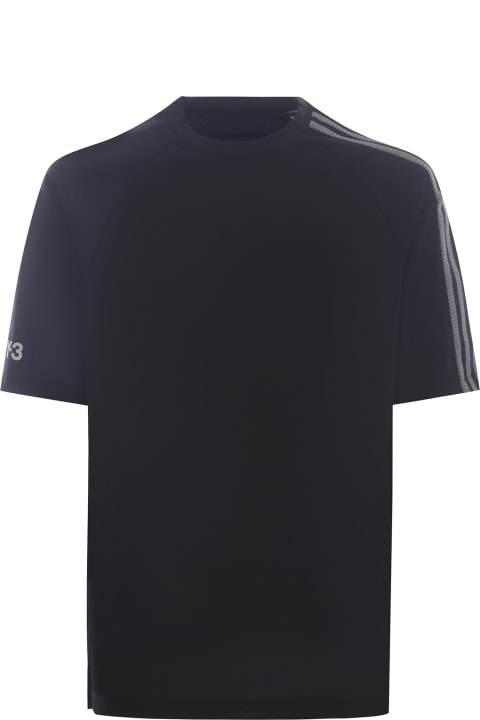 Fashion for Men Y-3 T-shirt Y-3 "3-stripes" Made Of Cotton