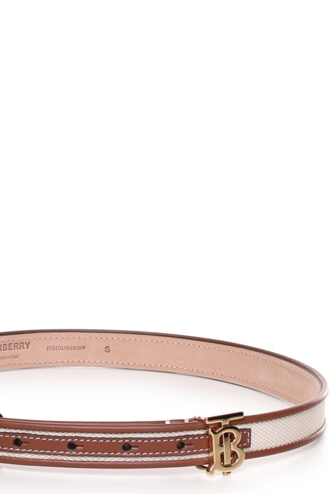 Belts for Women Burberry Tb Belt In Canvas And Leather