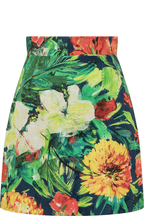 Skirts for Women Dolce & Gabbana Bloom Brocade Miniskirt