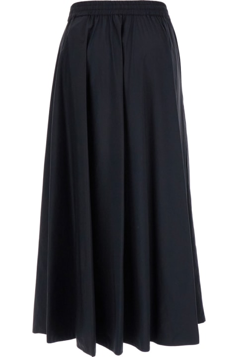 Herno Skirts for Women Herno Maxi Black Dress With Drawstring In Stretch Polyamide Woman