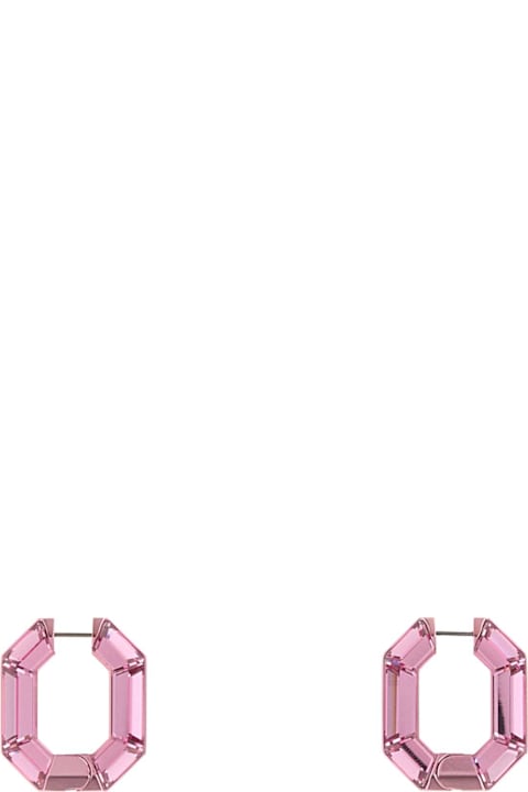Swarovski for Men Swarovski Pink Crystal Lucent Earrings