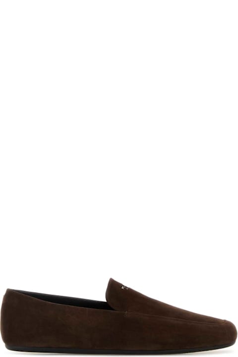 Prada for Kids Prada Brown Suede Loafers