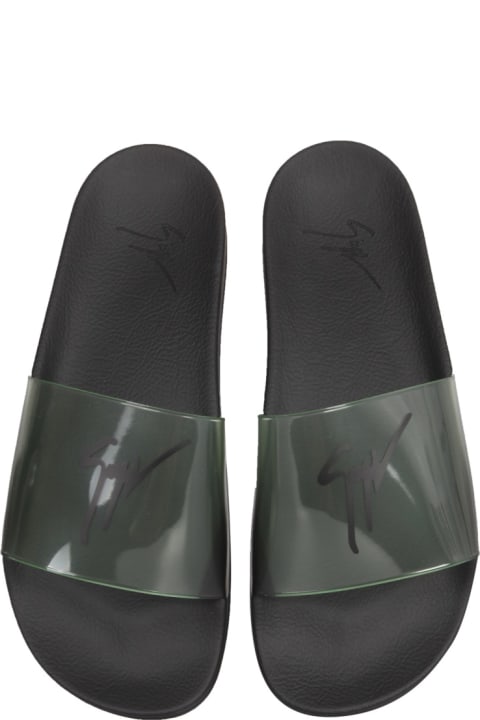 Other Shoes for Men Giuseppe Zanotti Slide Sandals With Logo